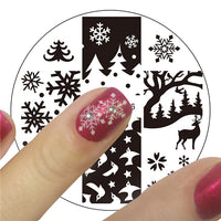 HKM-331411 DIY Nail Art Steel Plate Template - Blue, 5.6CM, 3-Year Shelf Life