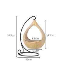HKM-333075 Hamster Cradle Hammock with Ceramic Hideaway for Small Animals - Fun and Interactive Toy