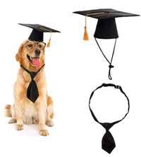 HKM-472595 Pet Graduation Costume Set with Adjustable Cap and Tie for Small and Medium Dogs