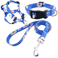 HKM-173011 Pet Collar Rope Chest Strap Traction Set in Various Colors and Sizes S/M/L