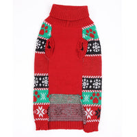 HKM-715155 Winter Pet Sweater for Small Dogs and Cats - Acrylic Fabric Coat with Cartoon Design for Chihuahuas and More