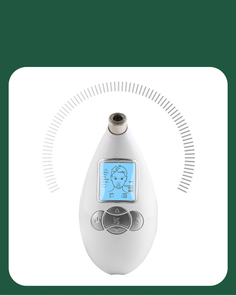HKM-577683 White Pore Cleansing Facial Massager with Three Settings for Deep Skin Care
