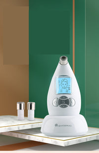 HKM-577683 White Pore Cleansing Facial Massager with Three Settings for Deep Skin Care