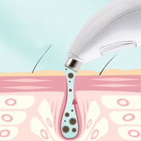 HKM-577683 White Pore Cleansing Facial Massager with Three Settings for Deep Skin Care