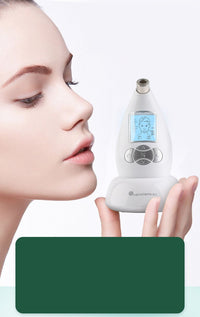HKM-577683 White Pore Cleansing Facial Massager with Three Settings for Deep Skin Care