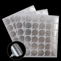 HKM-862355 Aluminum Eyelash Glue Stickers - 30 Stickers per Sheet, 10 Sheets, Diameter 2.0cm