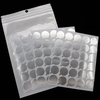 HKM-862355 Aluminum Eyelash Glue Stickers - 30 Stickers per Sheet, 10 Sheets, Diameter 2.0cm