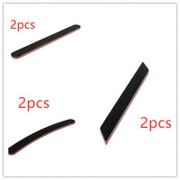 HKM-231955 Black Polished Nail File with Oblong and Curved Shapes for Perfect Nail Shaping