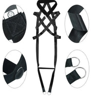 HKM-572371 Cotton Dog Leash - 110CM Full Length with Chest Straps for Training