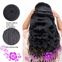 HKM-059155 Peruvian Virgin Body Wave Hair Extensions, Natural Color, 100g, 8-30 Inch, 7A Grade, Real Human Hair
