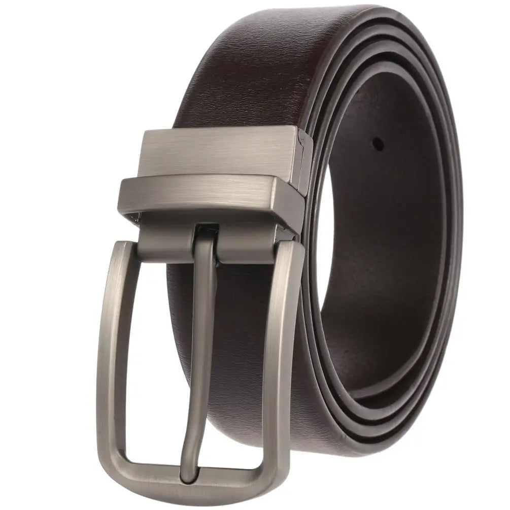 HKM-278611 Genuine Leather Men's Belt - Customisable Style for Everyday Wear