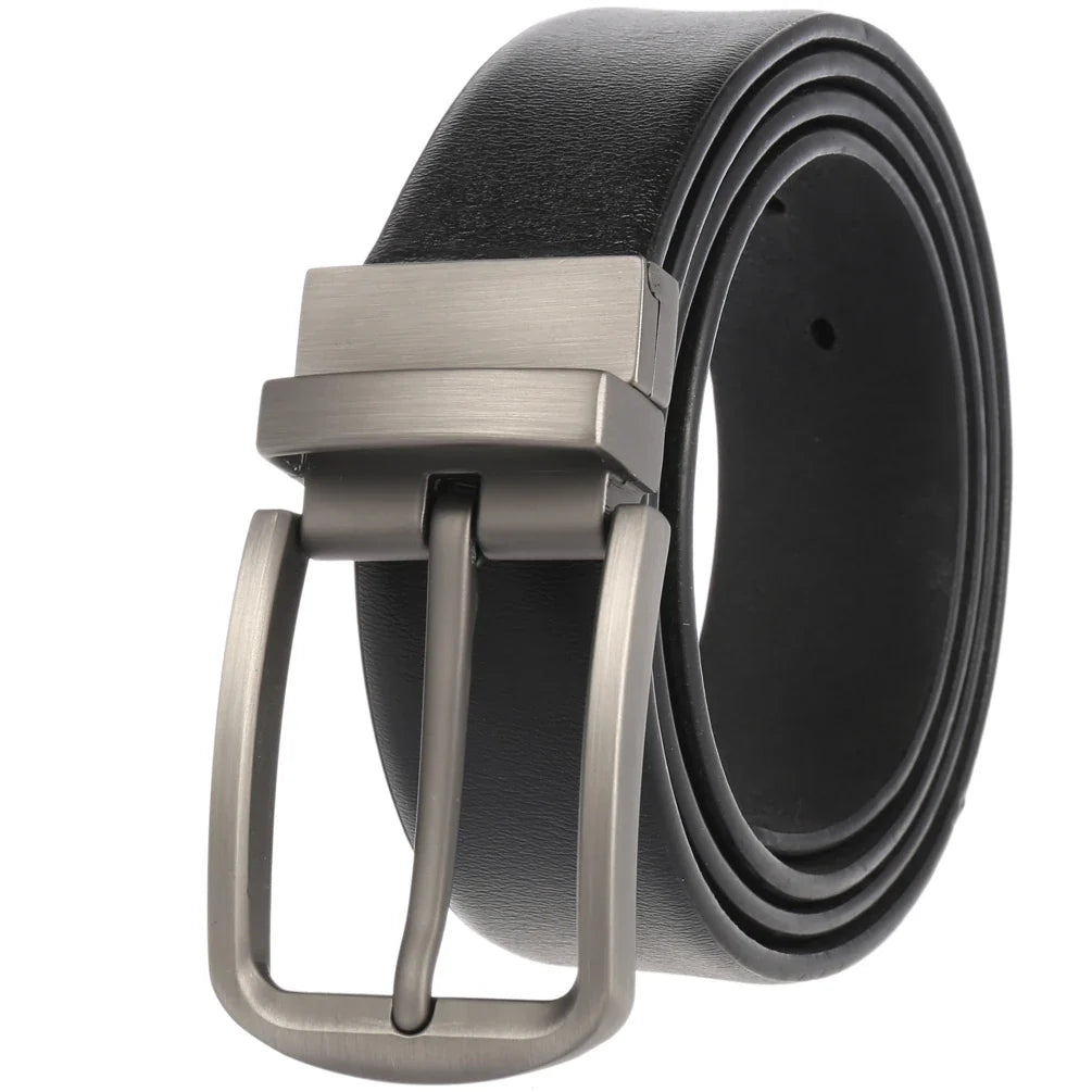 HKM-278611 Genuine Leather Men's Belt - Customisable Style for Everyday Wear