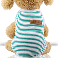 HKM-156947 Cotton Striped Pet Vest for Small to Large Dogs and Cats in Various Colors