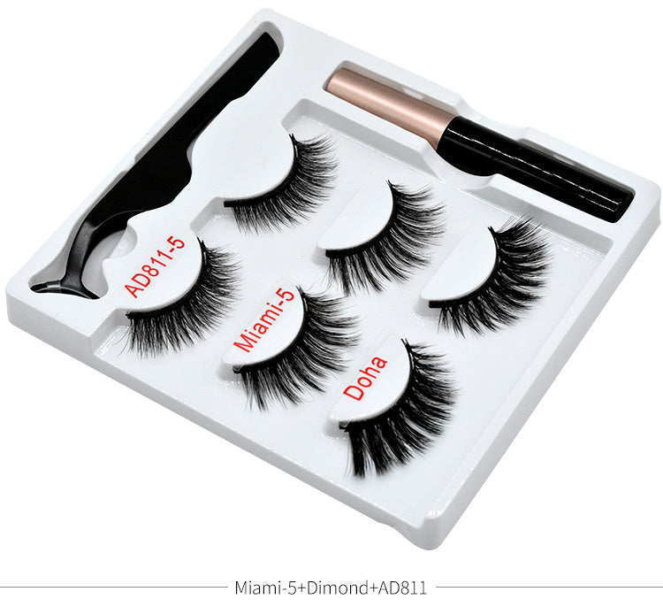 HKM-057811 Handmade Magnetic False Eyelashes Made from High-Grade Fiber