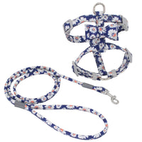 HKM-456275 Japanese Style Polyester Cat Lead with Chest Strap for Comfortable Walking