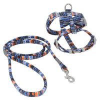 HKM-456275 Japanese Style Polyester Cat Lead with Chest Strap for Comfortable Walking