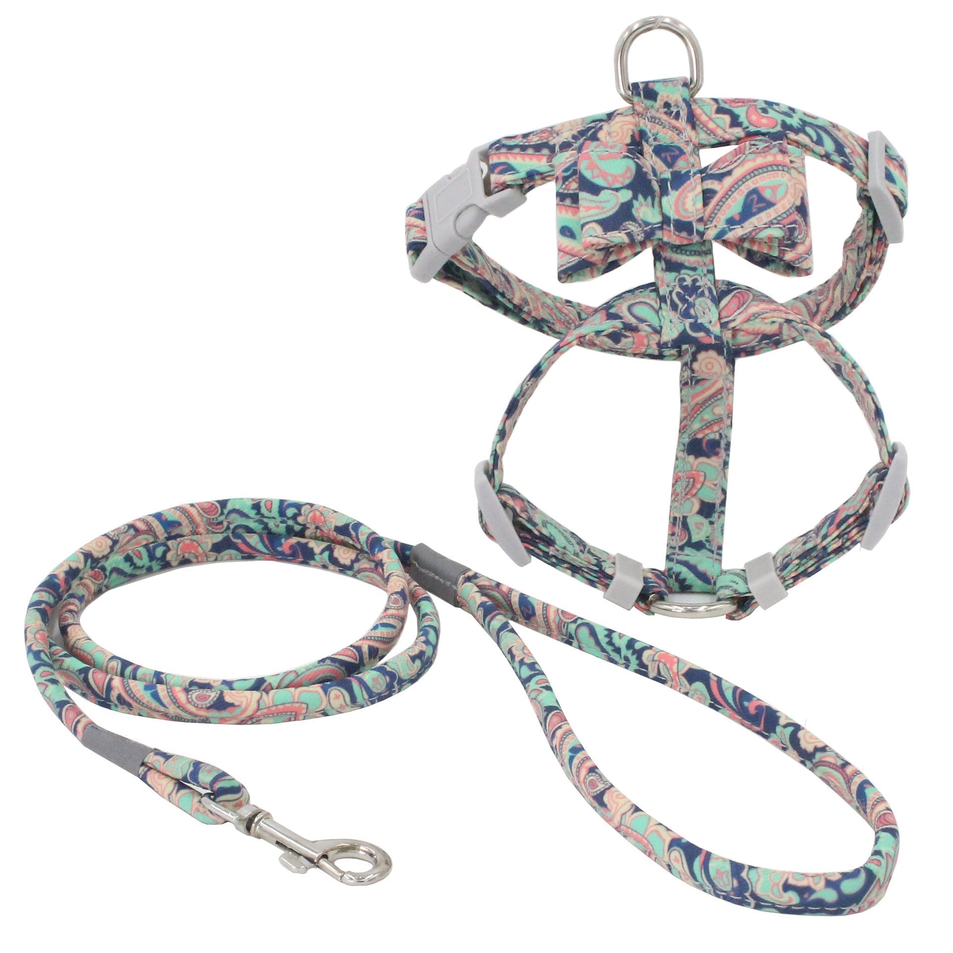 HKM-456275 Japanese Style Polyester Cat Lead with Chest Strap for Comfortable Walking