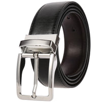 HKM-884243 Classic Vintage Leather Pin Buckle Man Belt - Model ZK707-2