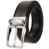 HKM-884243 Classic Vintage Leather Pin Buckle Man Belt - Model ZK707-2