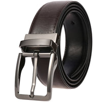HKM-884243 Classic Vintage Leather Pin Buckle Man Belt - Model ZK707-2