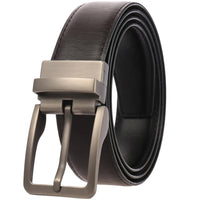 HKM-884243 Classic Vintage Leather Pin Buckle Man Belt - Model ZK707-2