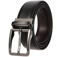HKM-884243 Classic Vintage Leather Pin Buckle Man Belt - Model ZK707-2