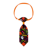 HKM-844243 Pet Halloween Skull Tie for Cats and Small to Medium Dogs - Adjustable Neck Size 20-40cm, Length 13cm