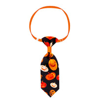HKM-844243 Pet Halloween Skull Tie for Cats and Small to Medium Dogs - Adjustable Neck Size 20-40cm, Length 13cm