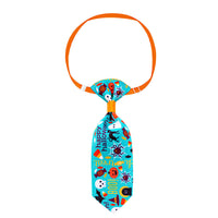 HKM-844243 Pet Halloween Skull Tie for Cats and Small to Medium Dogs - Adjustable Neck Size 20-40cm, Length 13cm
