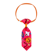 HKM-844243 Pet Halloween Skull Tie for Cats and Small to Medium Dogs - Adjustable Neck Size 20-40cm, Length 13cm