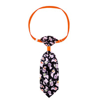 HKM-844243 Pet Halloween Skull Tie for Cats and Small to Medium Dogs - Adjustable Neck Size 20-40cm, Length 13cm