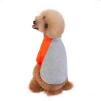HKM-860883 Fleece Soft Touch Color Block Pet Sweater with Contrast Stitching