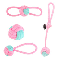 HKM-682515 Durable Cotton Rope Chew Knot Toy for Dogs - Bite-Resistant Molar Toy