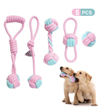 HKM-682515 Durable Cotton Rope Chew Knot Toy for Dogs - Bite-Resistant Molar Toy
