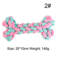 HKM-682515 Durable Cotton Rope Chew Knot Toy for Dogs - Bite-Resistant Molar Toy