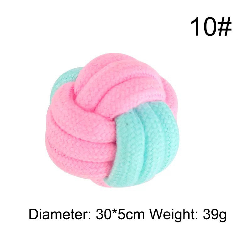 HKM-682515 Durable Cotton Rope Chew Knot Toy for Dogs - Bite-Resistant Molar Toy