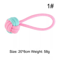 HKM-682515 Durable Cotton Rope Chew Knot Toy for Dogs - Bite-Resistant Molar Toy