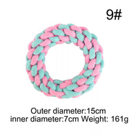 HKM-682515 Durable Cotton Rope Chew Knot Toy for Dogs - Bite-Resistant Molar Toy