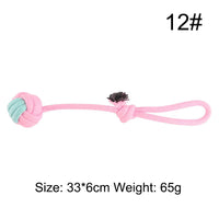 HKM-682515 Durable Cotton Rope Chew Knot Toy for Dogs - Bite-Resistant Molar Toy