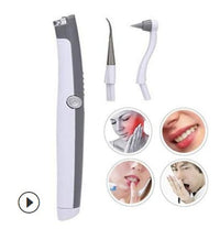 HKM-016659 Sonic Teeth Whitening Kit with LED Light and 4 Interchangeable Grinding Heads for Tartar Removal