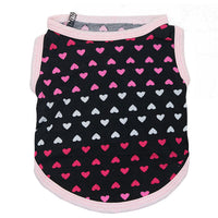 HKM-920339 All Printed Love Cotton Jersey Pet Vest - Comfortable and Stylish Pet Clothing for Your Furry Friend