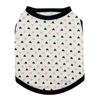 HKM-920339 All Printed Love Cotton Jersey Pet Vest - Comfortable and Stylish Pet Clothing for Your Furry Friend
