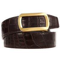 HKM-653715 Business Leather Belt with Stainless Steel Buckle - Model LY36-61452-8