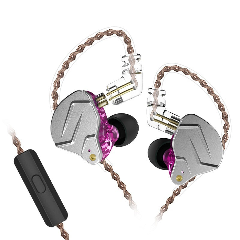 KTX-890771 Metalllic Subwoofer In-Ear Headphones with Ear-Wrap Design and 3.5 mm Plug