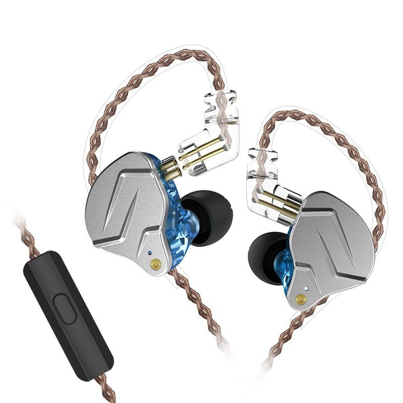 KTX-890771 Metalllic Subwoofer In-Ear Headphones with Ear-Wrap Design and 3.5 mm Plug