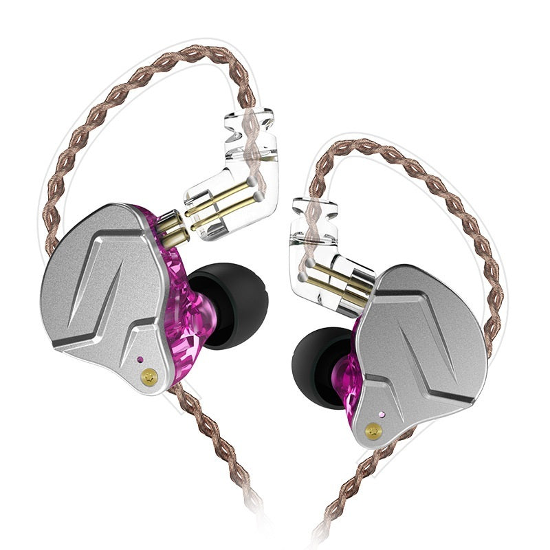 KTX-890771 Metalllic Subwoofer In-Ear Headphones with Ear-Wrap Design and 3.5 mm Plug