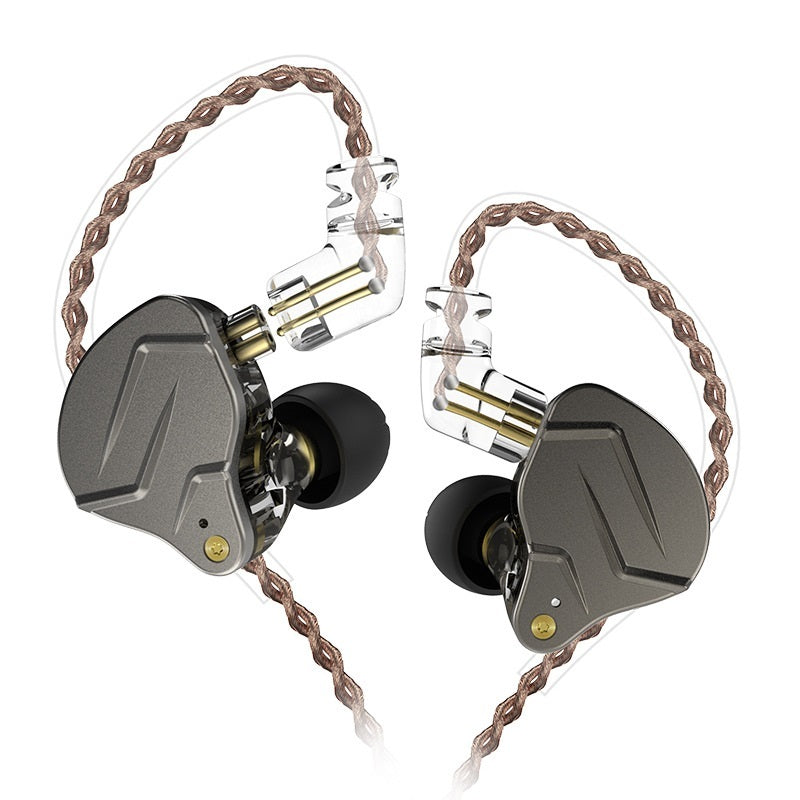 KTX-890771 Metalllic Subwoofer In-Ear Headphones with Ear-Wrap Design and 3.5 mm Plug
