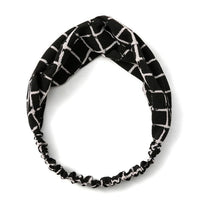 HKM-413011 Fashionable Women’s Summer Headband - Bohemian Cross Turban Hair Accessories