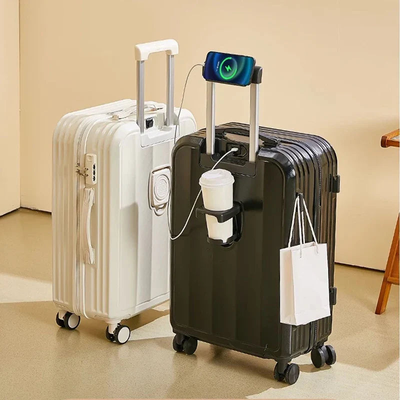 KTX-720083 Luxury Travel Suitcase Set, Unisex Size 28, ABS & PC Material, Spinner Caster Design