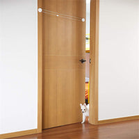 HKM-056787 Large Plastic Pet Door with Direction Control - White, 25*14*3.5CM, 1.1M Rope Length